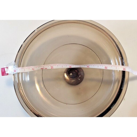 Visions Pyrex 6" Amber LID ONLY V-1-C Fits 1L Saucepan Pot Or Heat & Eat V-240-B - Picture 4 of 4